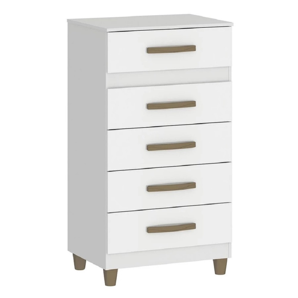 Cômoda Malta 5g Branco Sem Fundo