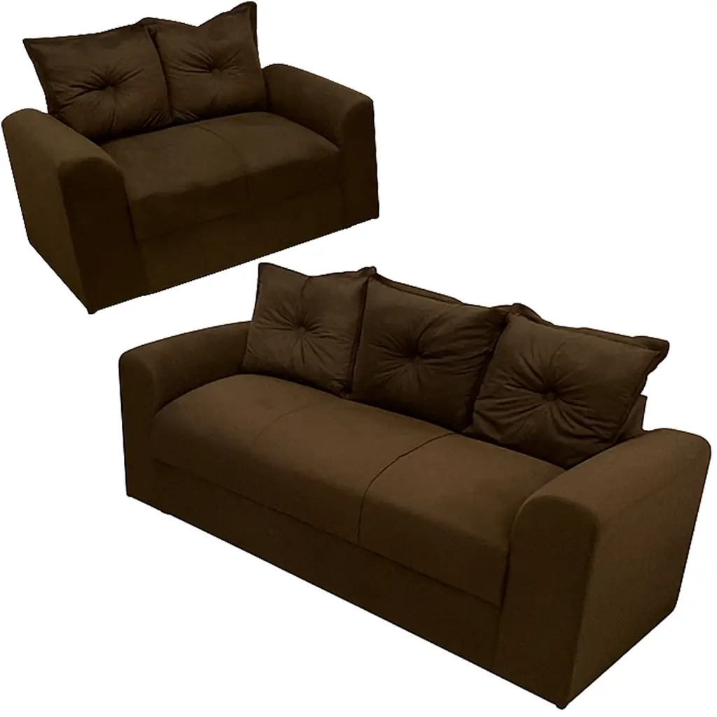 Conjunto-de-Sofa-Porto-com-2-e-3-Lugares-Tecido-Suede-Felipe-Estofados-cor-Marrom