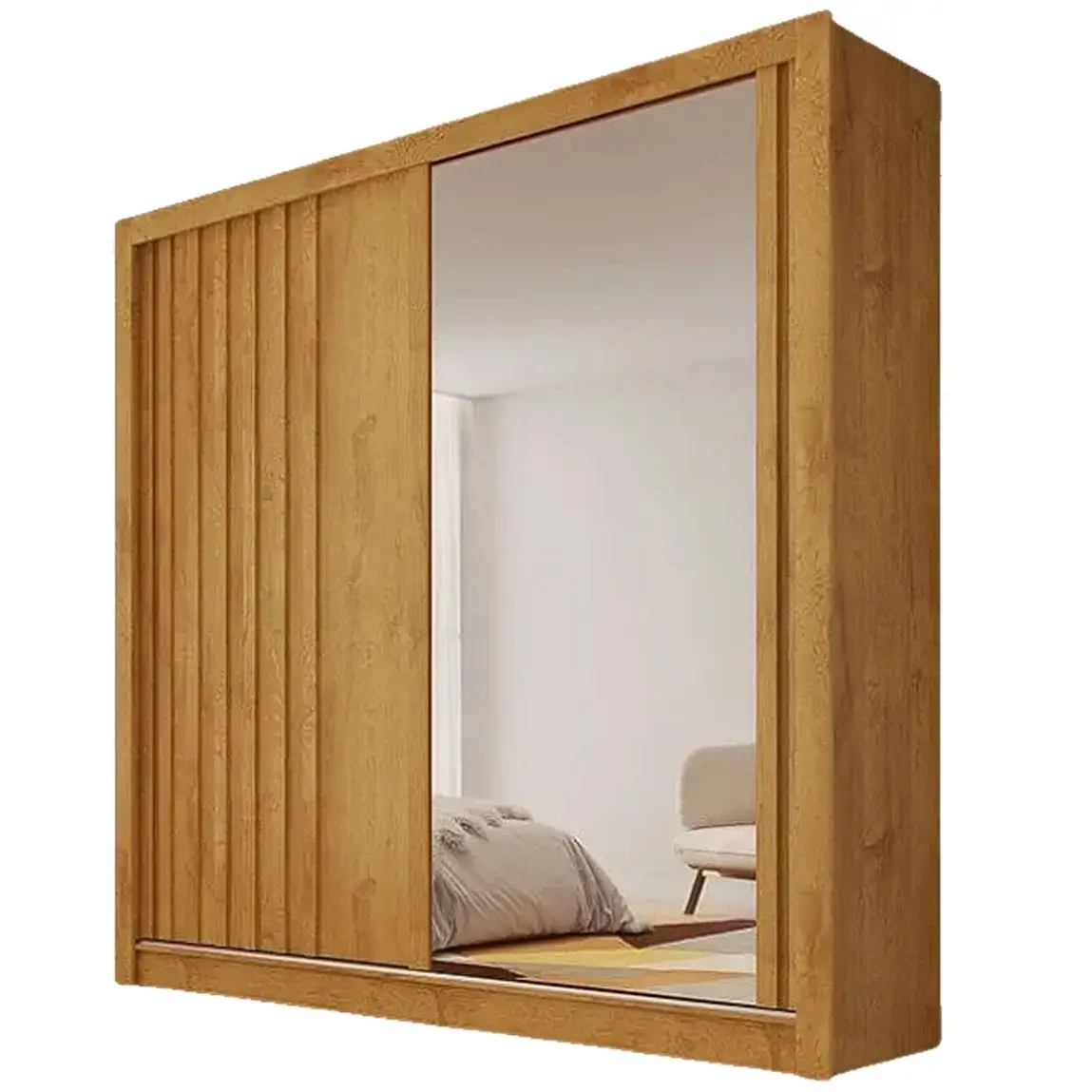 Guarda-Roupa-Lugano-Casal-com-Espelho-Ripado-2-Portas-4-Gavetas