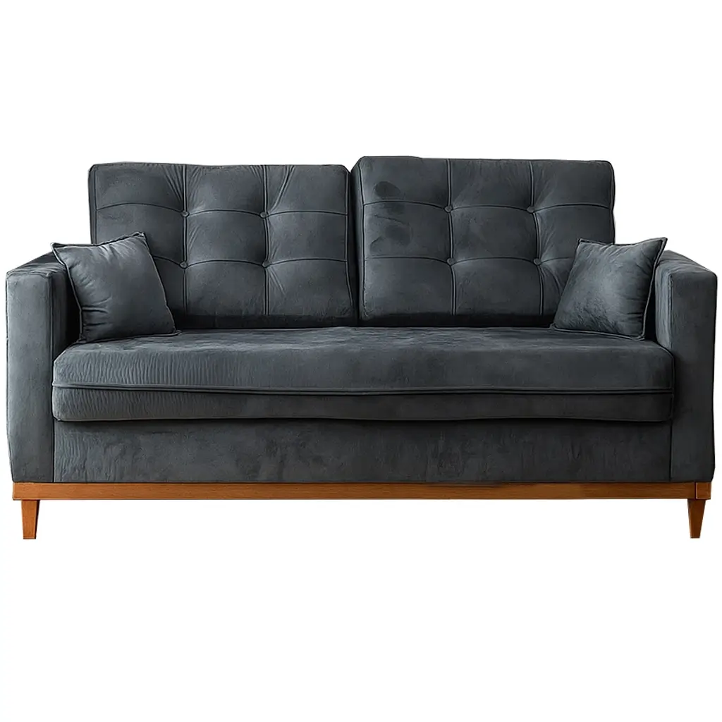 Sofa-Living-California-em-Veludo-2-Lugares-com-Almofadas-Soltas-180cm-RR-Estofados-Cinza
